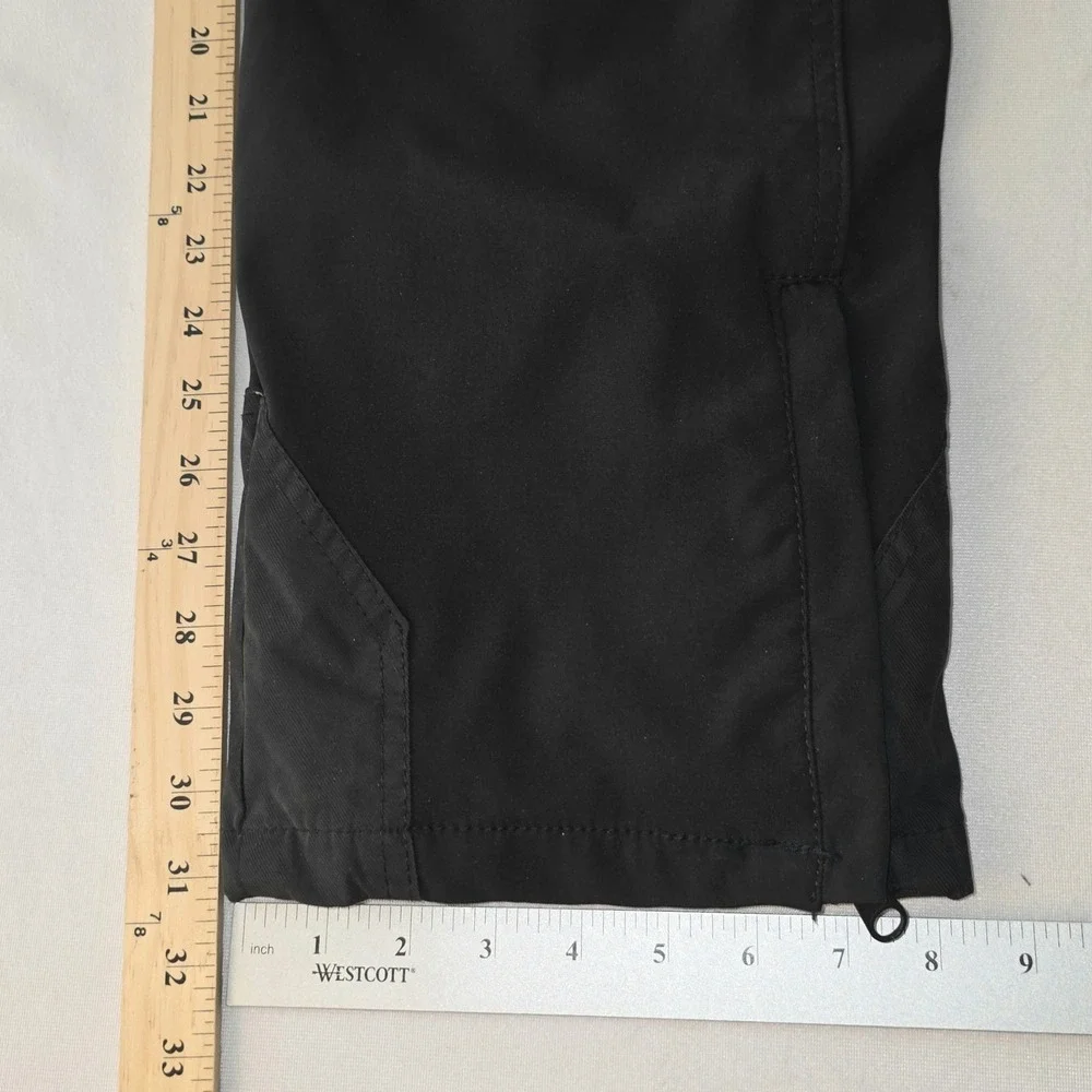 Gerry Men‎ Black Snow Ski Cargo Pants 4-Way Stretch Fleece Lined Sz Small 32X31